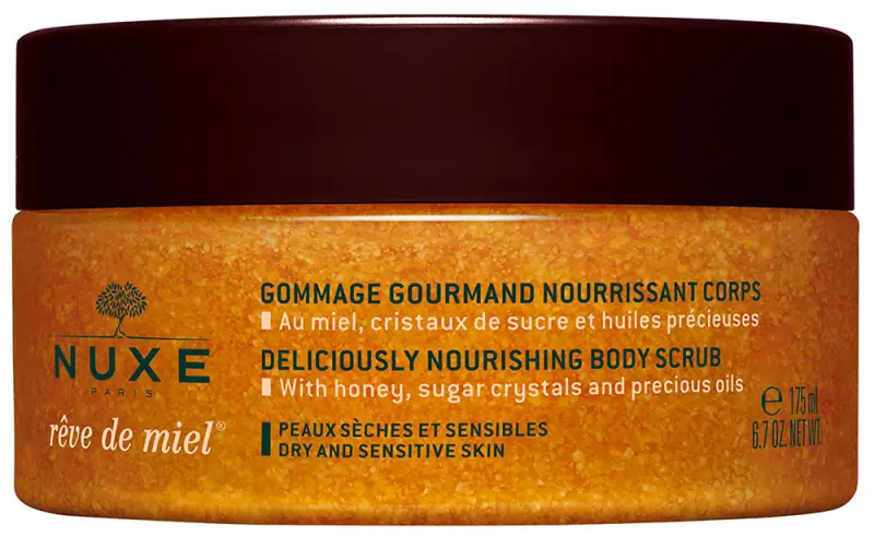NUXE Reve de Miel kényeztető tápláló testradír (175 ml) NUXE Reve de Miel kényeztető tápláló testradír (175 ml)