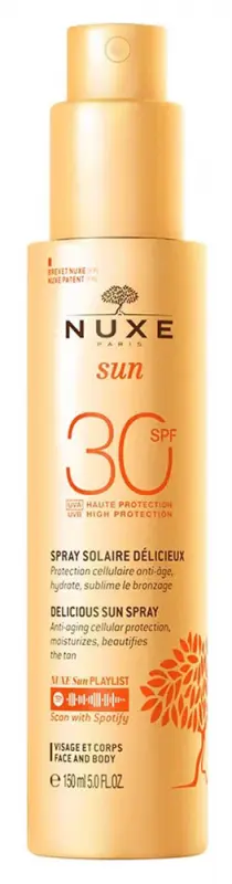 NUXE Sun naptej arcra és testre SPF30 - minden bőrtípus (150 ml)