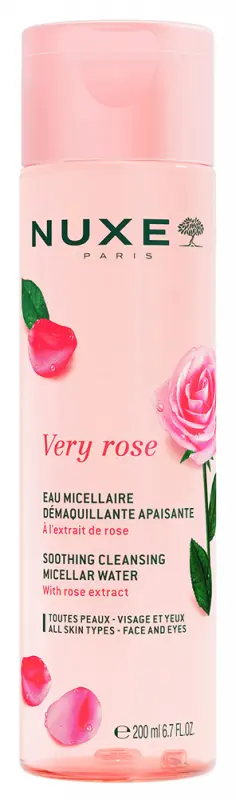 NUXE Very Rose 3 az 1-ben Nyugtató Micellás Víz (200 ml) NUXE Very Rose 3 az 1-ben Nyugtató Micellás Víz (200 ml)