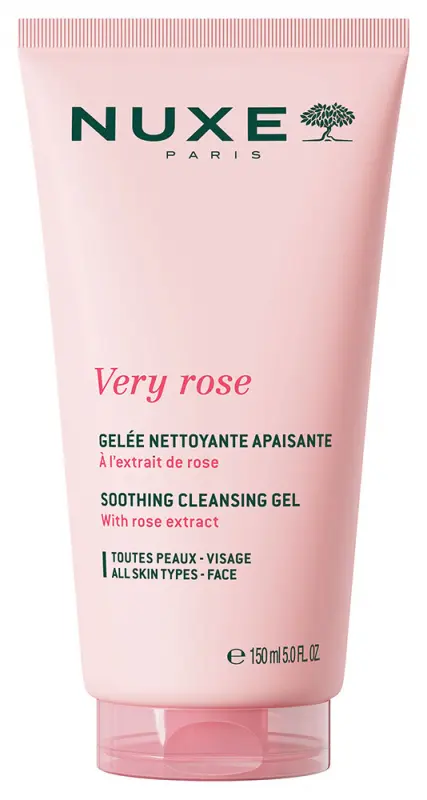 NUXE Very Rose Bőrnyugtató arctisztító gél 150 ml NUXE Very Rose Bőrnyugtató arctisztító gél 150 ml