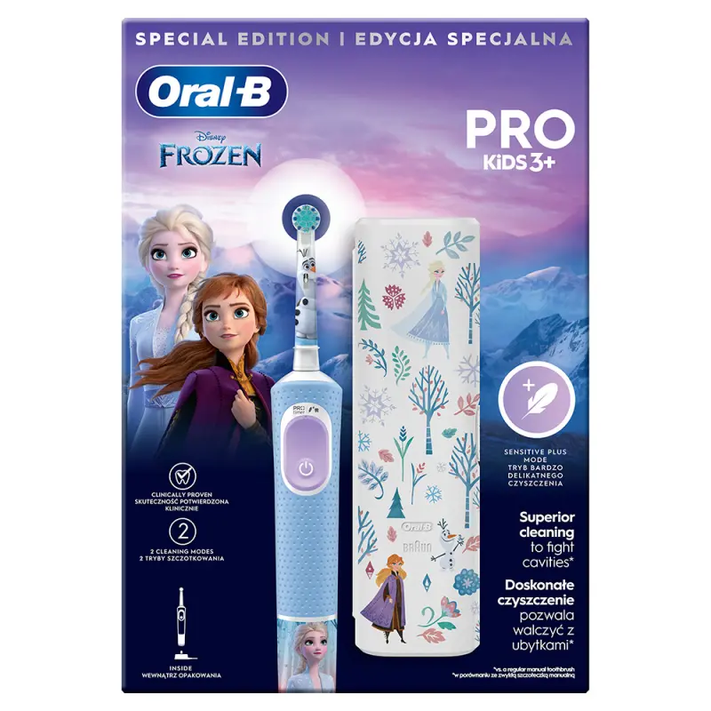 D103 Vitality PRO Elektromos Fogkefe Gyerek - Frozen II + Utazó tok
