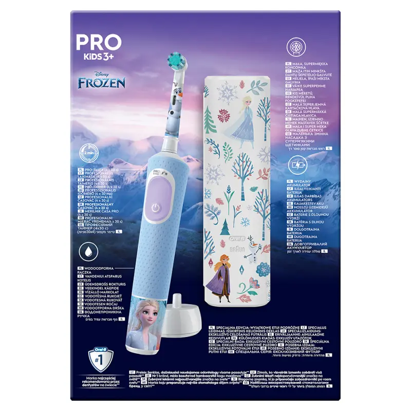 D103 Vitality PRO Elektromos Fogkefe Gyerek - Frozen II + Utazó tok