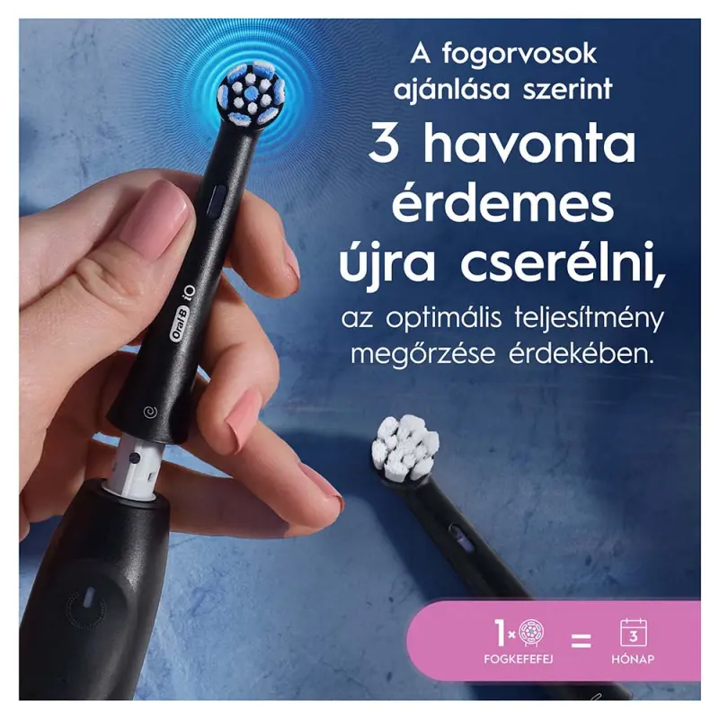 iO Gentle Care Pótfej Fekete 4 db