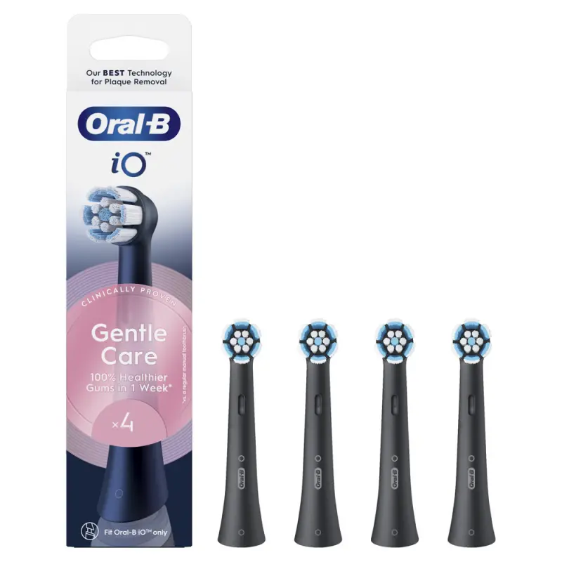 iO Gentle Care Pótfej Fekete 4 db