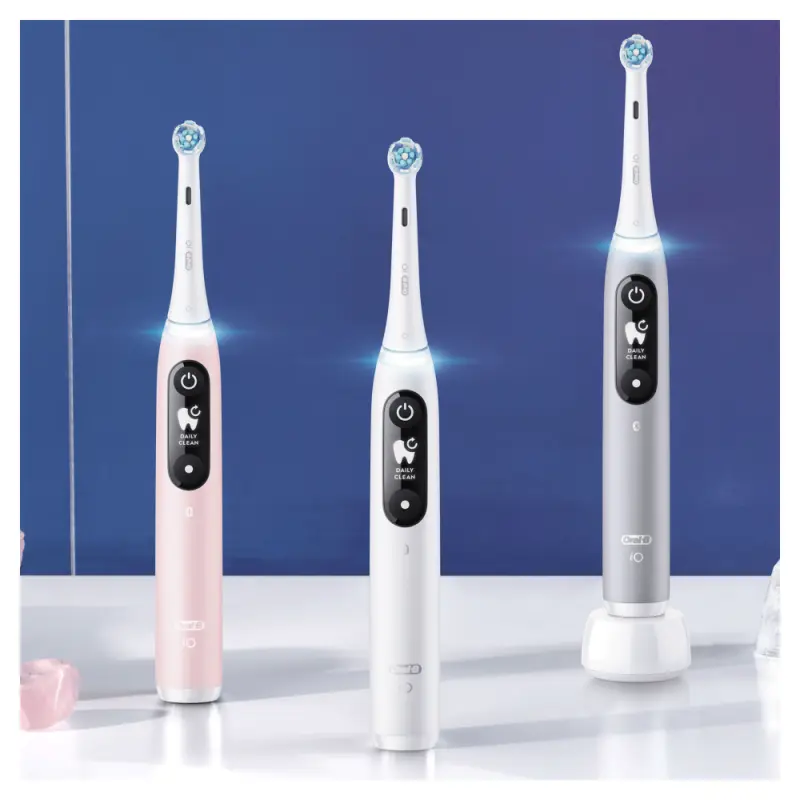 iO6 Elektromos Fogkefe DUOPACK White + Pink