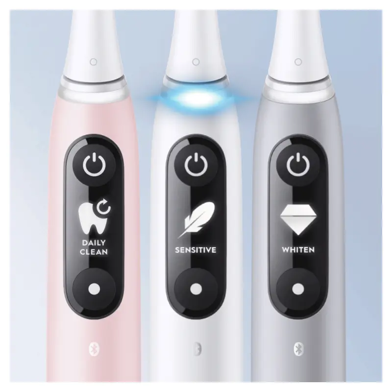 iO6 Elektromos Fogkefe DUOPACK White + Pink