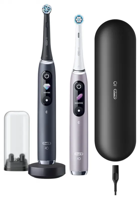 ORAL-B iO9 Elektromos Fogkefe DUOPACK Black + Rose ORAL-B iO9 Elektromos Fogkefe DUOPACK Black + Rose