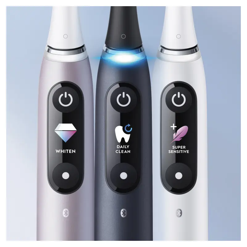iO9 Elektromos Fogkefe DUOPACK Black + Rose