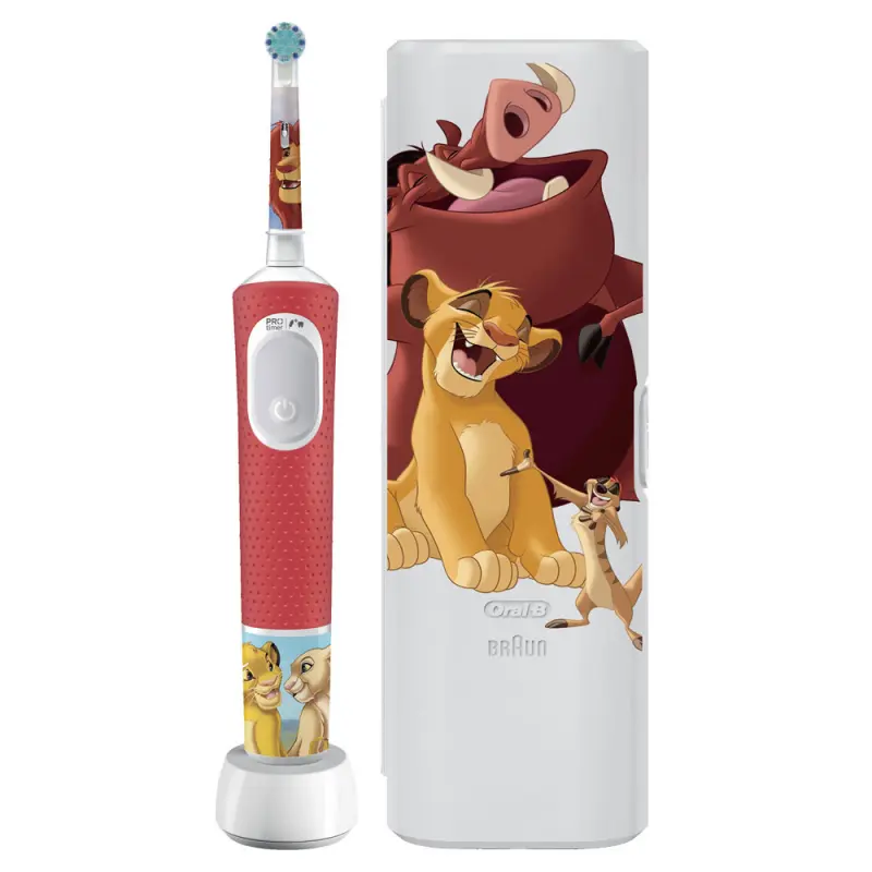 ORAL-B Vitality PRO Elektromos Fogkefe Gyerek - Lion King + Utazó tok