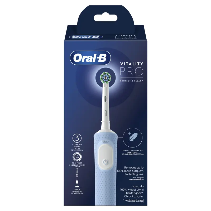 Vitality PRO Elektromos Fogkefe X-Clean Vapor Blue