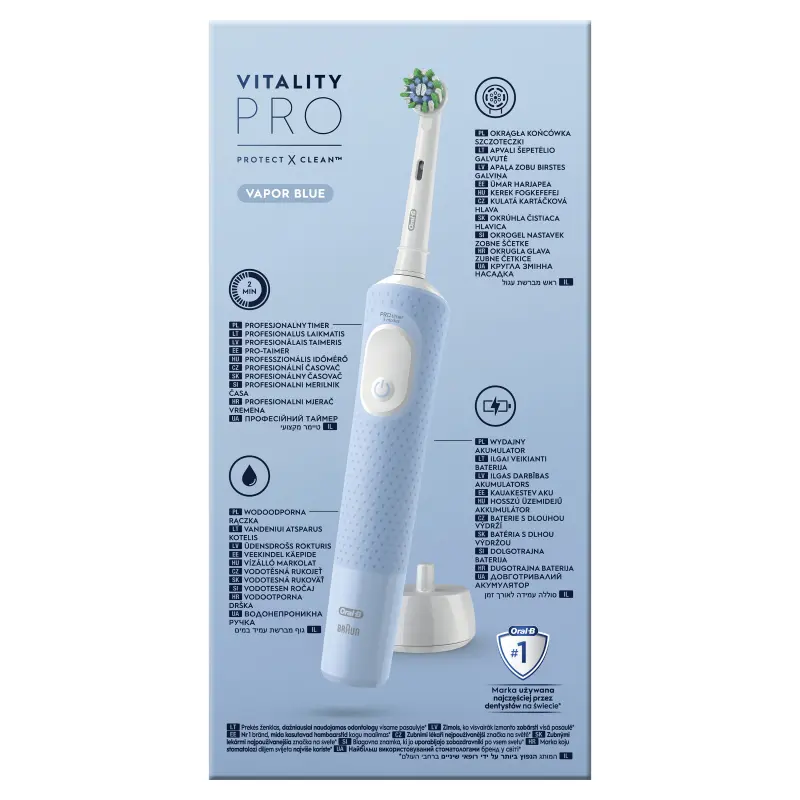 Vitality PRO Elektromos Fogkefe X-Clean Vapor Blue