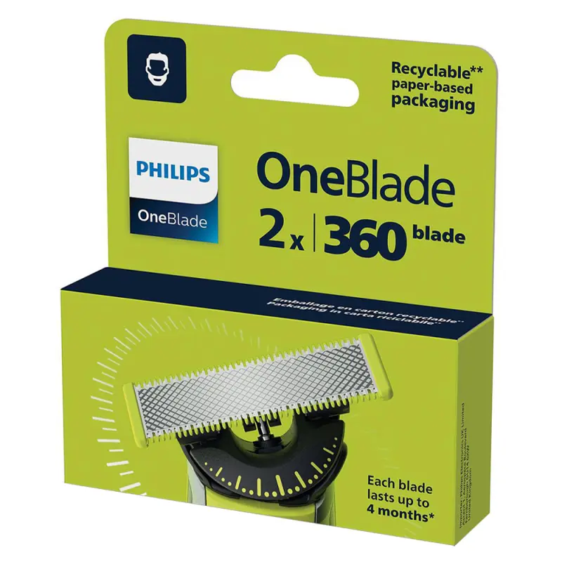 PHILIPS OneBlade 360 QP420/50 csere penge 2 db PHILIPS OneBlade 360 QP420/50 csere penge 2 db