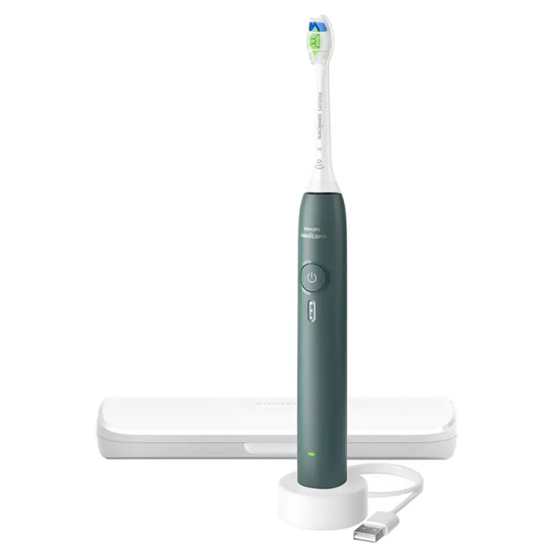 PHILIPS Sonicare 3000 elektromos fogkefe HX4033/26 erdőzöld PHILIPS Sonicare 3000 elektromos fogkefe HX4033/26 erdőzöld