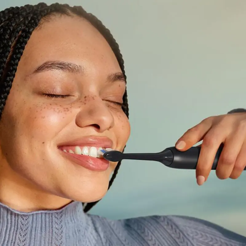 Sonicare 3000 elektromos fogkefe HX4072/42 fekete és világos rózsaszín DUOPACK