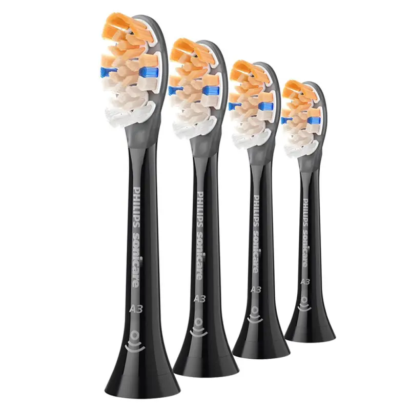 PHILIPS Sonicare A3 Premium All-in-One HX9094/88 fogkefefej fekete 4 db