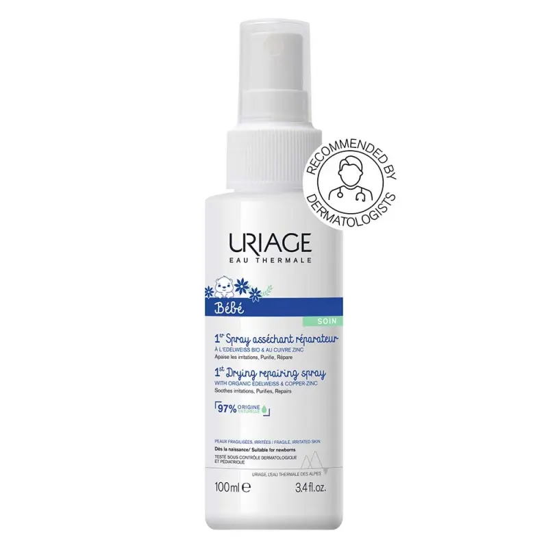 Uriage BABA CU-ZN+ spray irritált bőrre 100 ml Uriage BABA CU-ZN+ spray irritált bőrre 100 ml