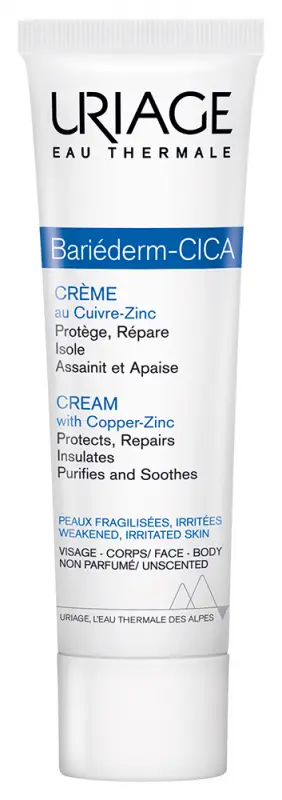 Uriage BARIÉDERM CICA CU-ZN+ Sebkezelő és gyulladáscsökkentő krém 15 ml Uriage BARIÉDERM CICA CU-ZN+ Sebkezelő és gyulladáscsökkentő krém 15 ml