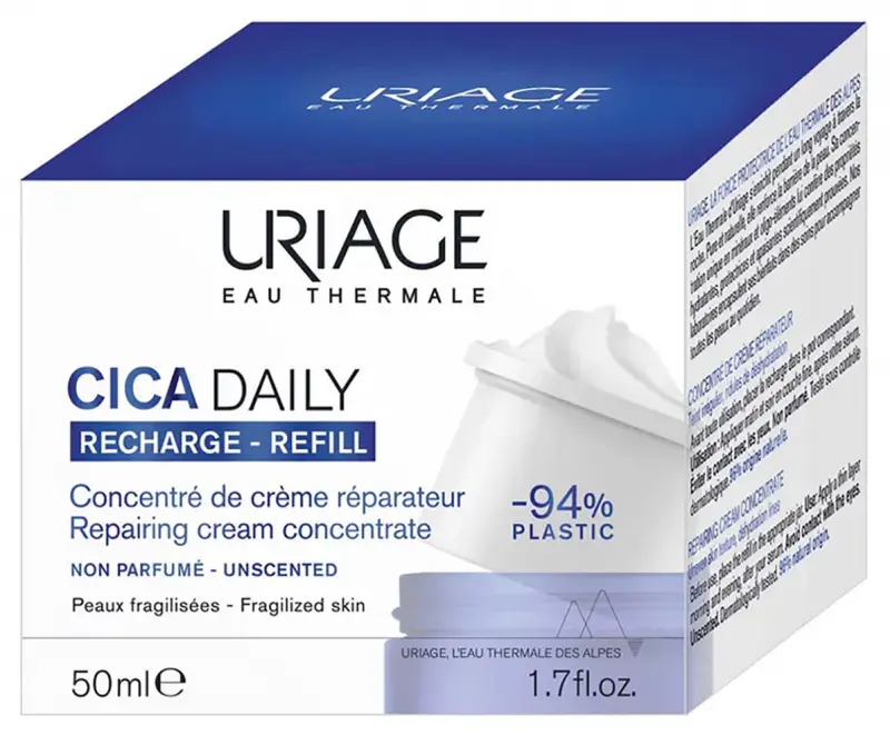 Uriage Bariéderm CICA DAILY Regeneráló arcápoló koncentrátum krém UTÁNTÖLTŐ 50 ml Uriage Bariéderm CICA DAILY Regeneráló arcápoló koncentrátum krém UTÁNTÖLTŐ 50 ml