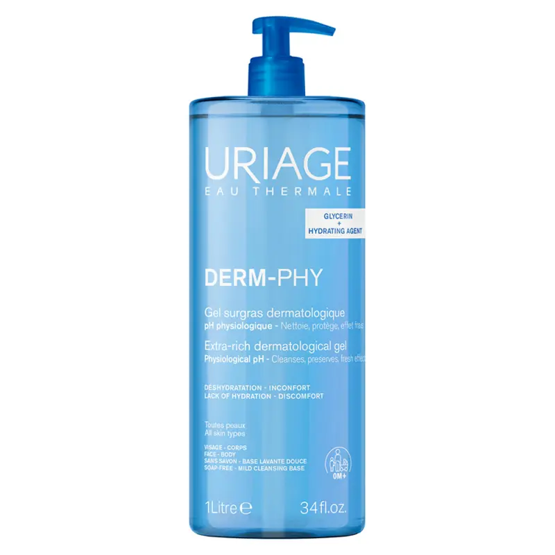Uriage DERM-PHY Tusfürdő száraz bőrre 1000 ml Uriage DERM-PHY Tusfürdő száraz bőrre 1000 ml