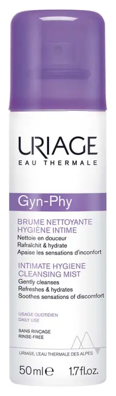 Uriage GYN-PHY Intim frissítő, hidratáló, tisztító spray 50 ml Uriage GYN-PHY Intim frissítő, hidratáló, tisztító spray 50 ml