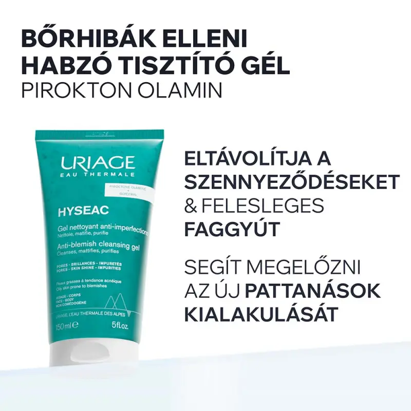HYSÉAC habzó tisztító gél zsíros bőrre 150 ml