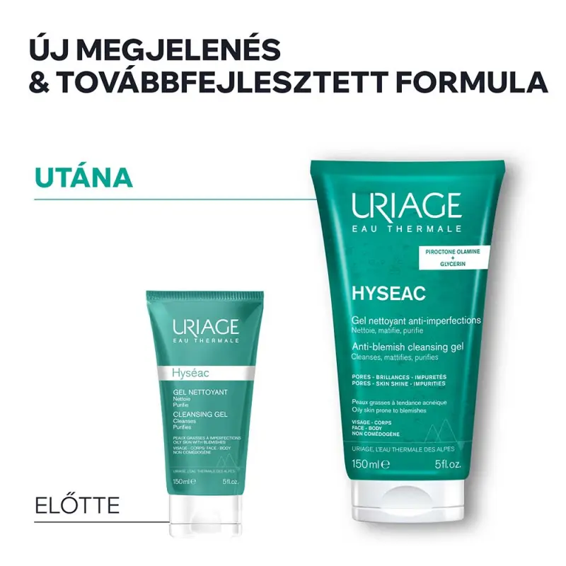 HYSÉAC habzó tisztító gél zsíros bőrre 150 ml