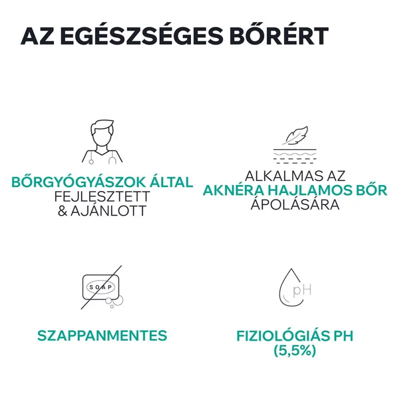 HYSÉAC habzó tisztító gél zsíros bőrre 500 ml