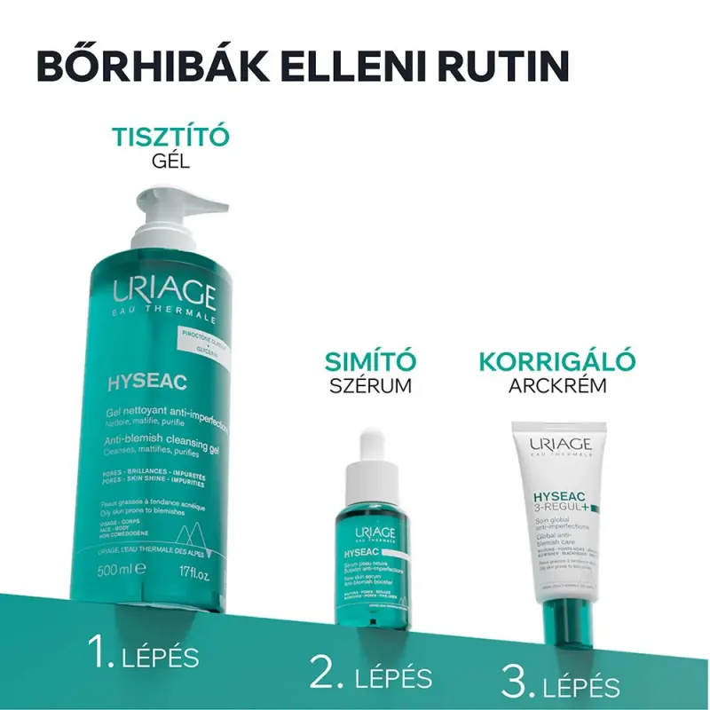 HYSÉAC habzó tisztító gél zsíros bőrre 500 ml