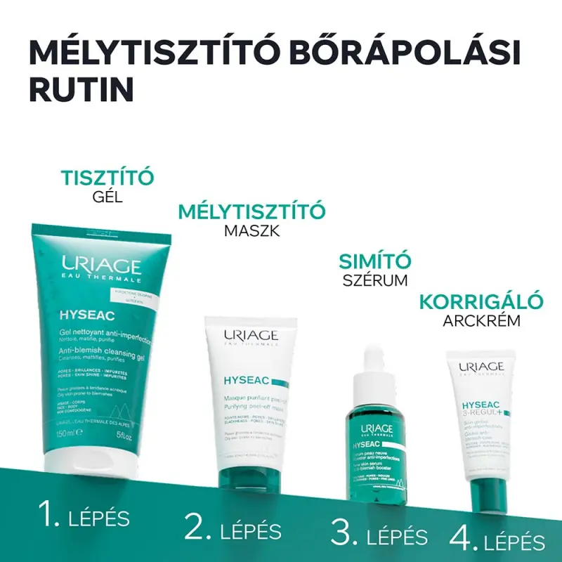 HYSÉAC Mélytisztító pórusösszehúzó maszk zsíros bőrre 50 ml
