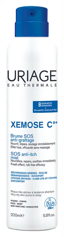 Uriage XÉMOSE SOS permet száraz bőrre 200 ml Uriage XÉMOSE SOS permet száraz bőrre 200 ml