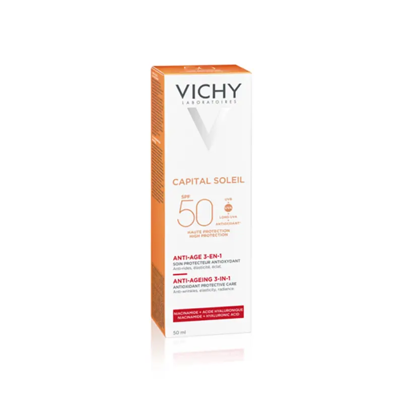 Capital Soleil Anti-Age öregedésgátló napvédő krém SPF50 (50 ml)