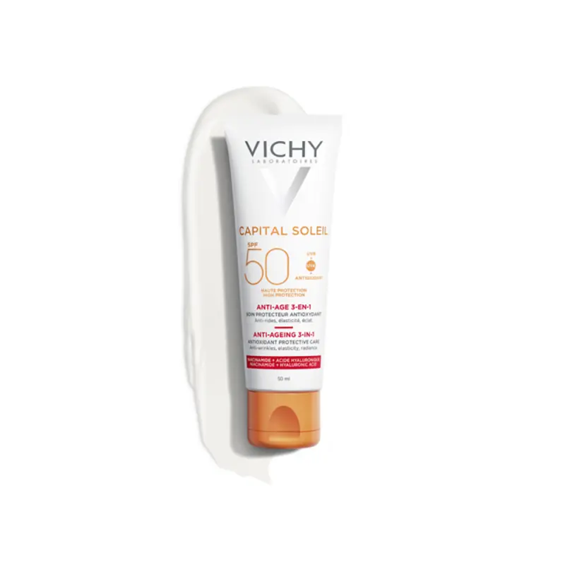 Capital Soleil Anti-Age öregedésgátló napvédő krém SPF50 (50 ml)