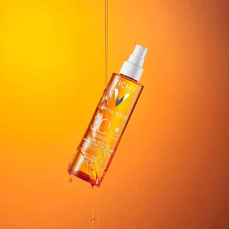 Capital Soleil Cell Protect láthatatlan olaj (SPF30+) 200 ml