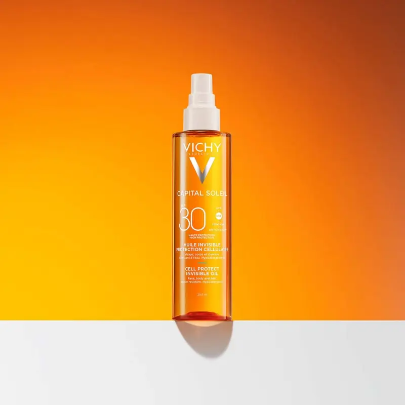 Capital Soleil Cell Protect láthatatlan olaj (SPF30+) 200 ml
