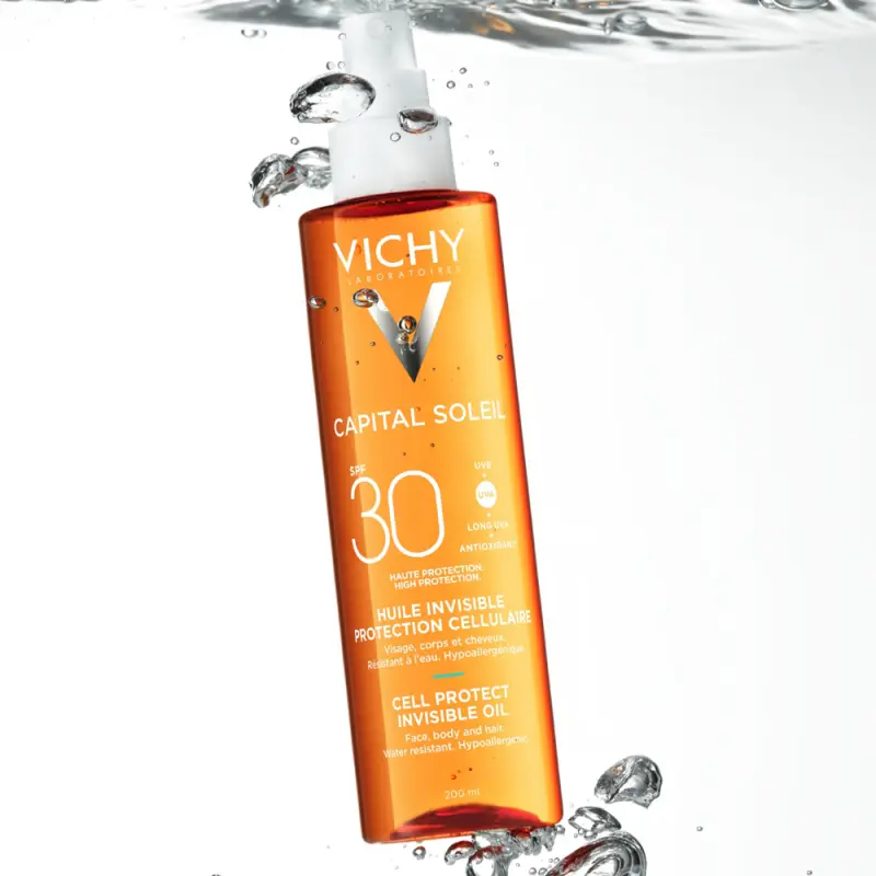 Capital Soleil Cell Protect láthatatlan olaj (SPF30+) 200 ml