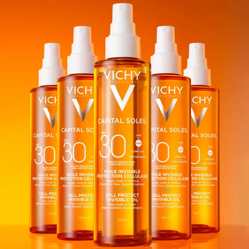 Capital Soleil Cell Protect láthatatlan olaj (SPF30+) 200 ml