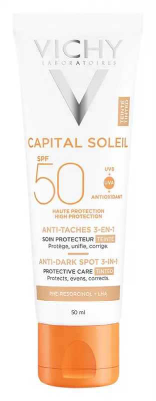 VICHY Capital Soleil Színezett napvédő krém barna foltok ellen SPF50+ (50 ml) - Lejárat: 2026.11. VICHY Capital Soleil Színezett napvédő krém barna foltok ellen SPF50+ (50 ml) - Lejárat: 2026.11.