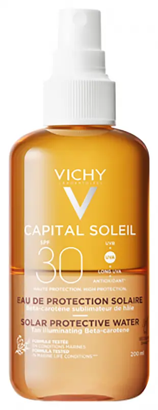 VICHY Capital Soleil Ultra könnyű napvédő spray béta-karotinnal SPF30 (200 ml) VICHY Capital Soleil Ultra könnyű napvédő spray béta-karotinnal SPF30 (200 ml)