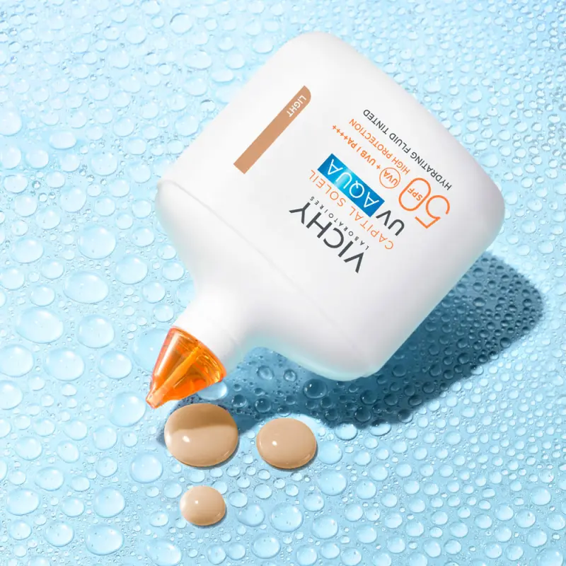 Capital Soleil UV AQUA Fluid SPF50 - Világos árnyalat 50 ml
