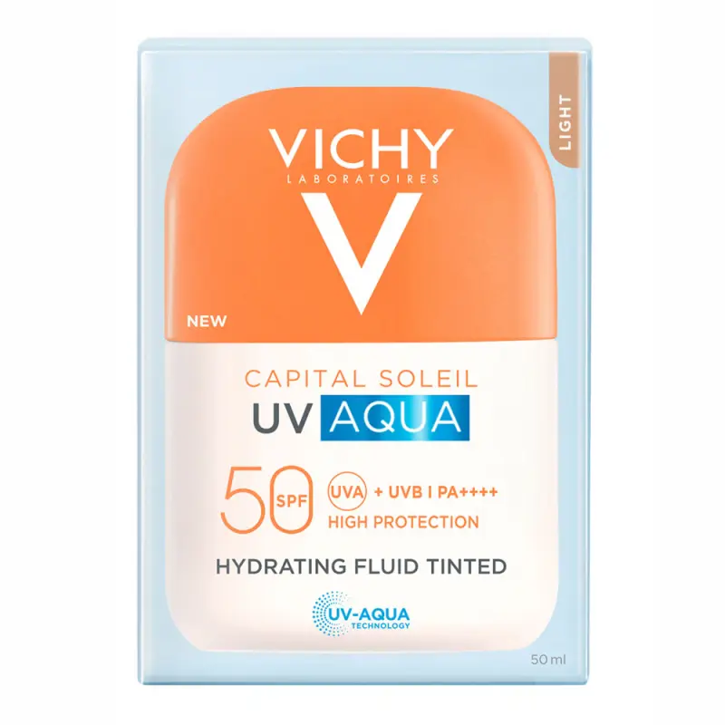 Capital Soleil UV AQUA Fluid SPF50 - Világos árnyalat 50 ml
