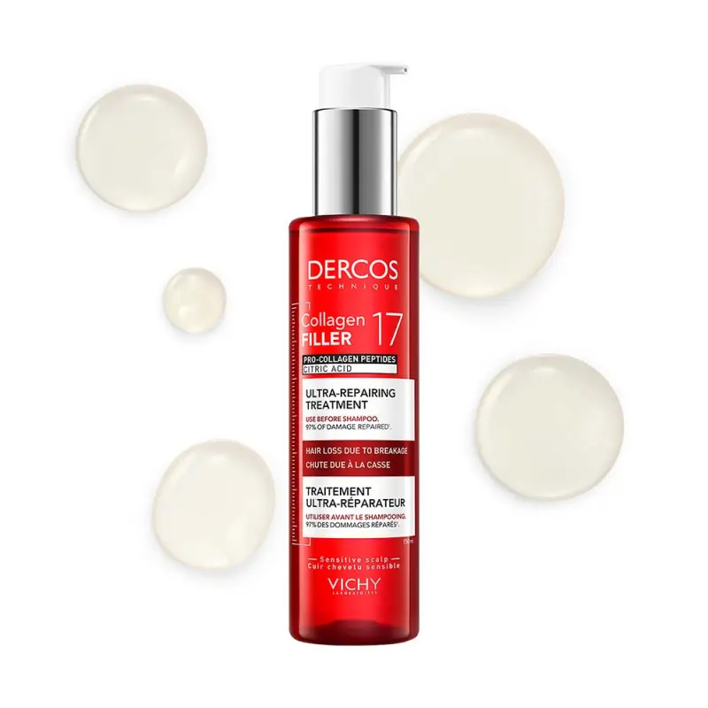 Dercos Collagen 17 Filler Ultra-Regeneráló hajkúra 150 ml