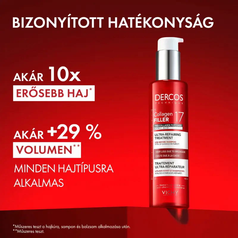 Dercos Collagen 17 Filler Ultra-Regeneráló hajkúra 150 ml