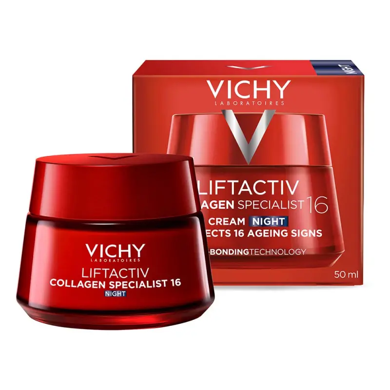 Liftactiv Collagen Specialist 16 éjszakai arckrém 50 ml