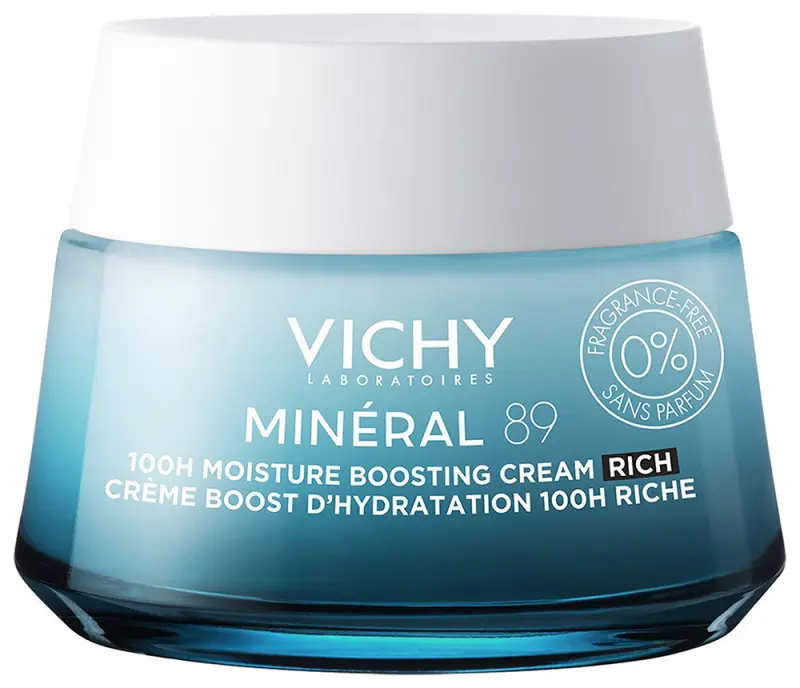 VICHY Minéral 89 Akár 100 órás hidratáló arckrém - gazdag állag - Illatmentes 50 ml VICHY Minéral 89 Akár 100 órás hidratáló arckrém - gazdag állag - Illatmentes 50 ml