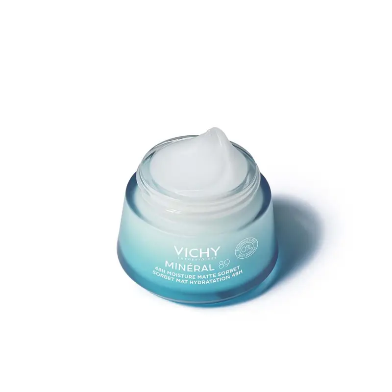 Minéral 89 Akár 48 órás hidratáló, mattító sorbet 50 ml