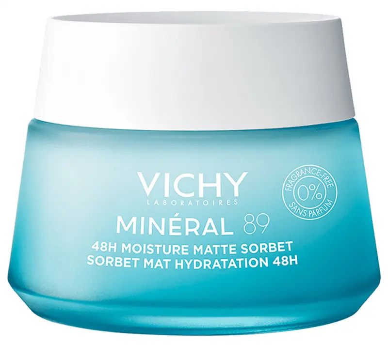 VICHY Minéral 89 Akár 48 órás hidratáló, mattító sorbet 50 ml VICHY Minéral 89 Akár 48 órás hidratáló, mattító sorbet 50 ml