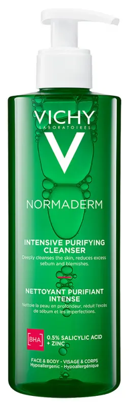 VICHY Normaderm Phytosolution intenzív tisztító gél problémás, Aknéra hajlamos bőrre 400 ml VICHY Normaderm Phytosolution intenzív tisztító gél problémás, Aknéra hajlamos bőrre 400 ml
