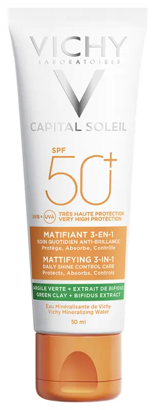 VICHY Capital Soleil Mattító 3in1 napvédő krém SPF50+ (50 ml) VICHY Capital Soleil Mattító 3in1 napvédő krém SPF50+ (50 ml)