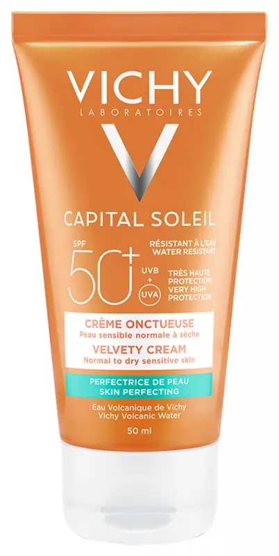VICHY Capital Soleil Bársonyos napvédő krém arcra SPF 50+ (50 ml) VICHY Capital Soleil Bársonyos napvédő krém arcra SPF 50+ (50 ml)