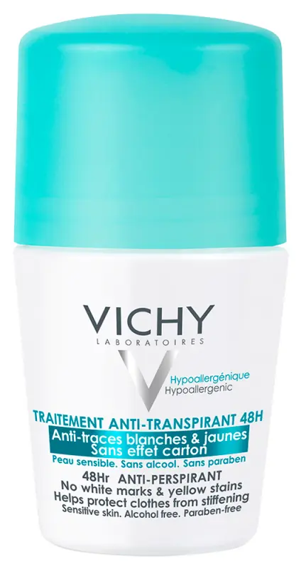 VICHY Izzadságszabályozó golyós dezodor intenzív hatással, foltmentes 50 ml VICHY Izzadságszabályozó golyós dezodor intenzív hatással, foltmentes 50 ml
